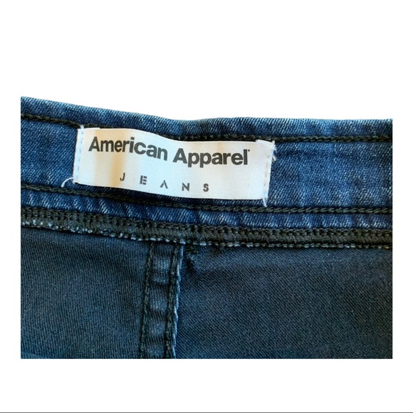 American Apparel dark indigo “easy” jean shorts S - Picture 2 of 7